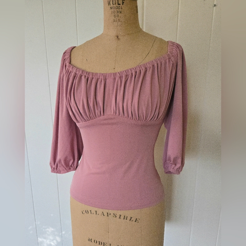 Pink Vacation Blouse Vixen by Micheline Pitt
